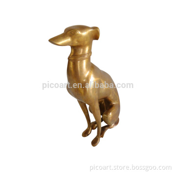 Modern Copper Sculpture ,Handsome dog